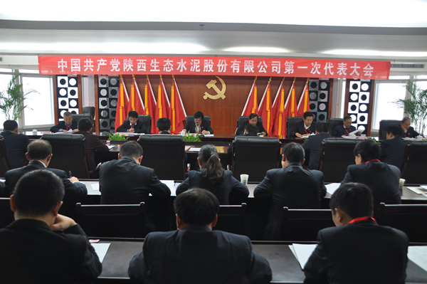 中国共产党陕西生态水泥股份有限公司召开第一次代表大会